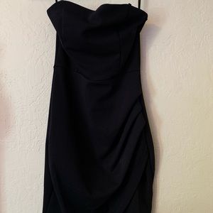 Tight mini black dress!